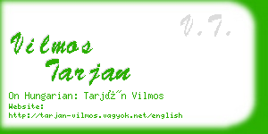 vilmos tarjan business card